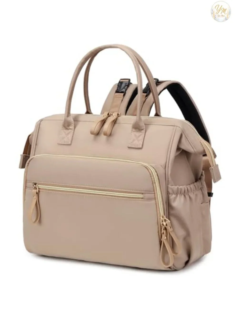 Large Diaper Bag Tote with 14 Pockets, Convertible, Stroller Clips, Insulated,